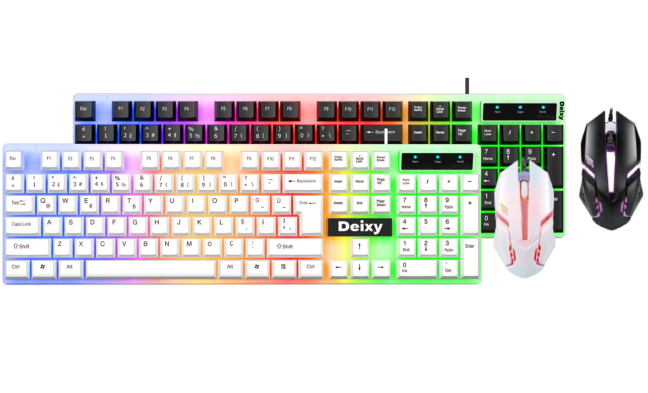 Deixy 104 Tuş Türkçe Q Klavye Mouse Set